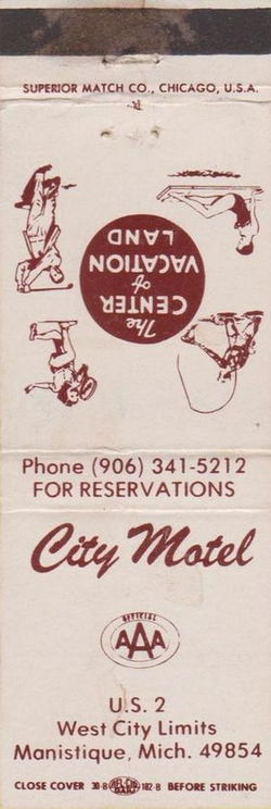 City Motel - Matchbook